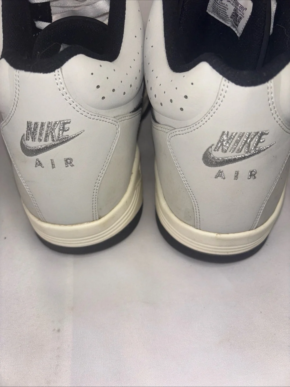 Size 15 Nike Men’s Gray and Black High-Top Sneakers